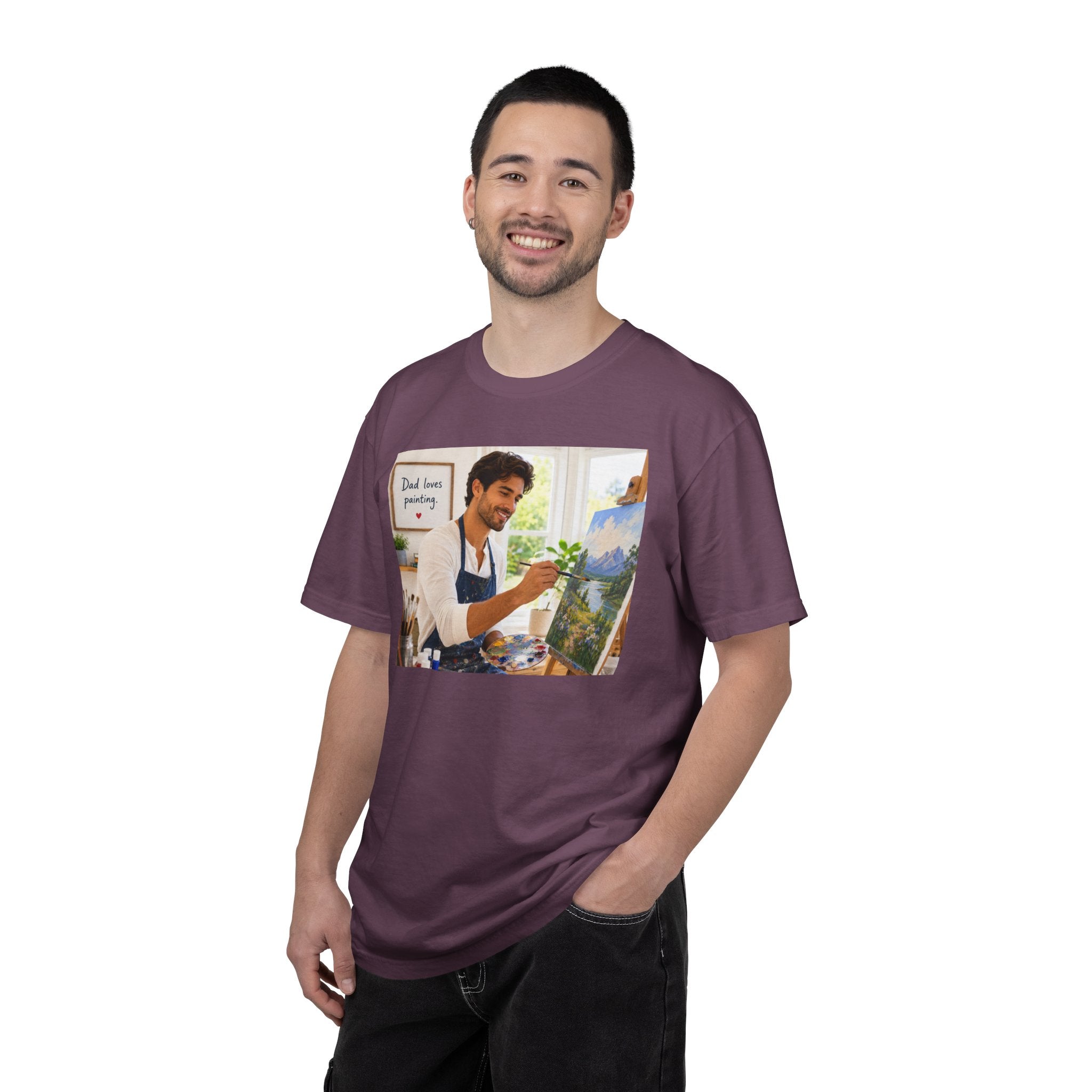 Dad's Love for Painting T-Shirt | Perfect for Art Studio Days & Gallery Openings or Weekend Wear