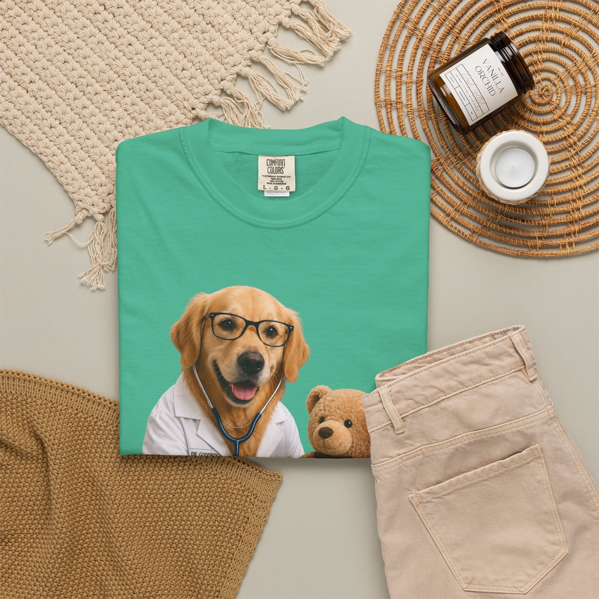 Adorable Dog Doctor T-Shirt | Fun Graphic Treating Teddy Bear, Perfect for Dog Lovers