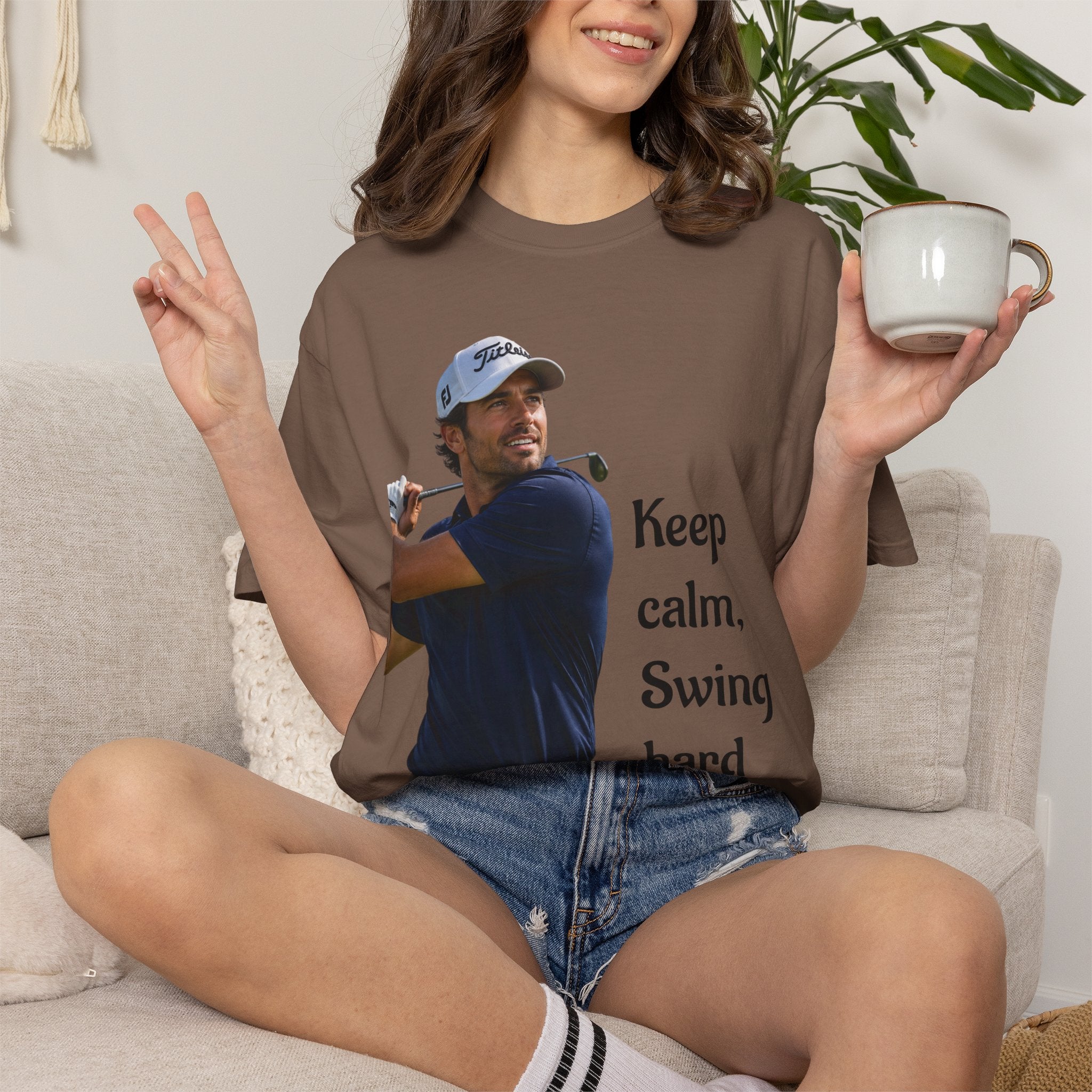 Golf T-Shirt for Course, Clubhouse, or After-Game, Invites at the course, to show off your favorite weekend ritual