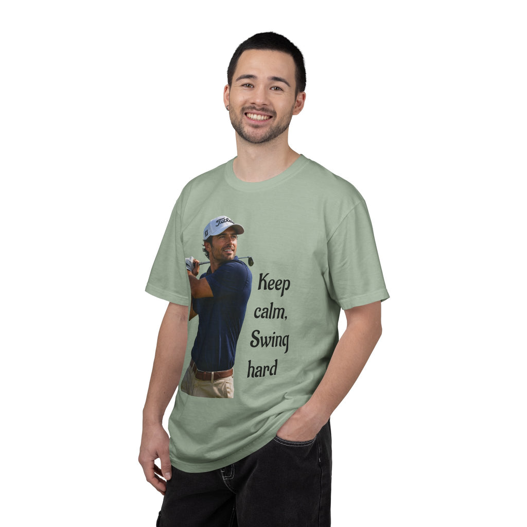 Golf T-Shirt for Course, Clubhouse, or After-Game, Invites at the course, to show off your favorite weekend ritual