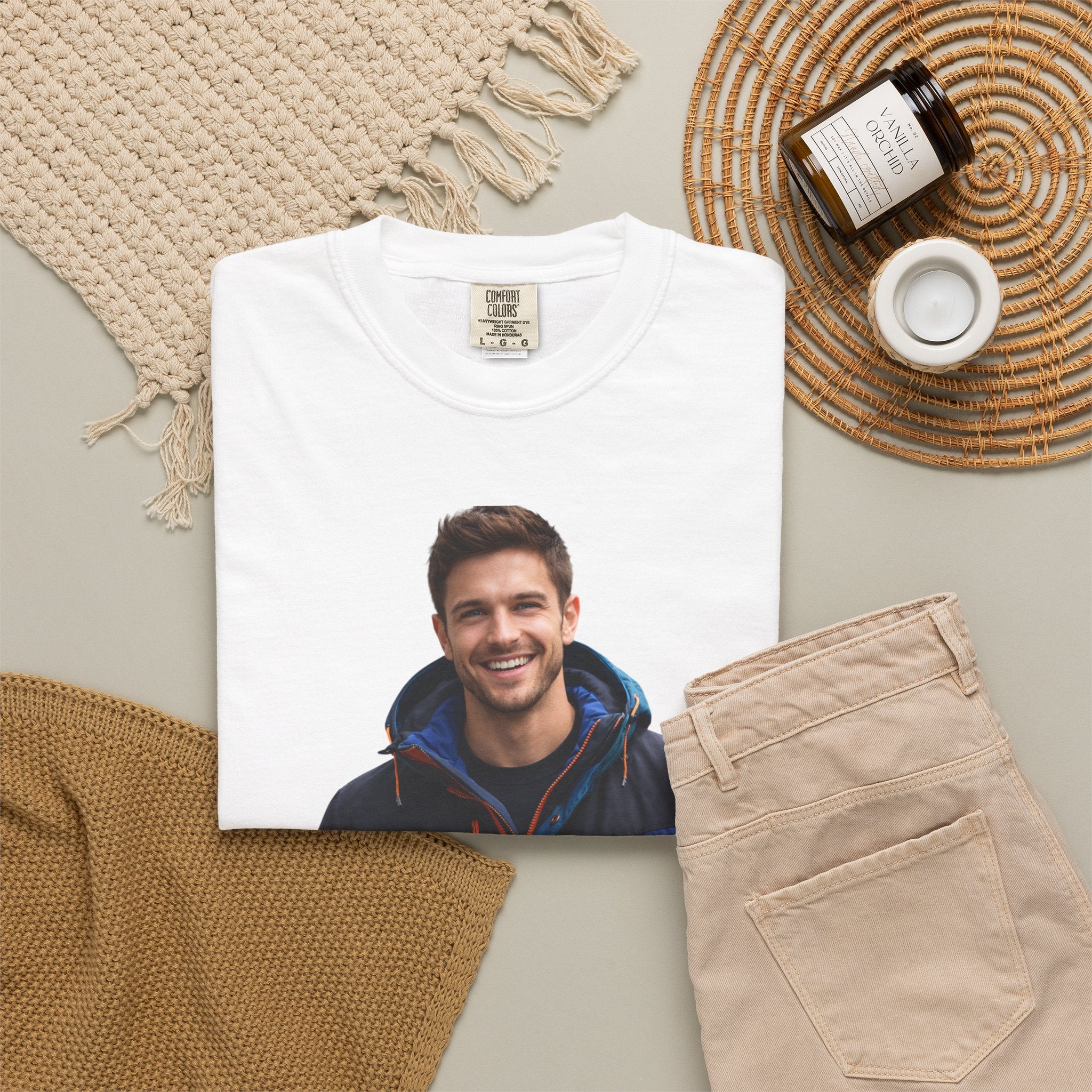 Graphic T-Shirt — 'I love this new jacket. Now I have to pray that it rains.' Photo Print