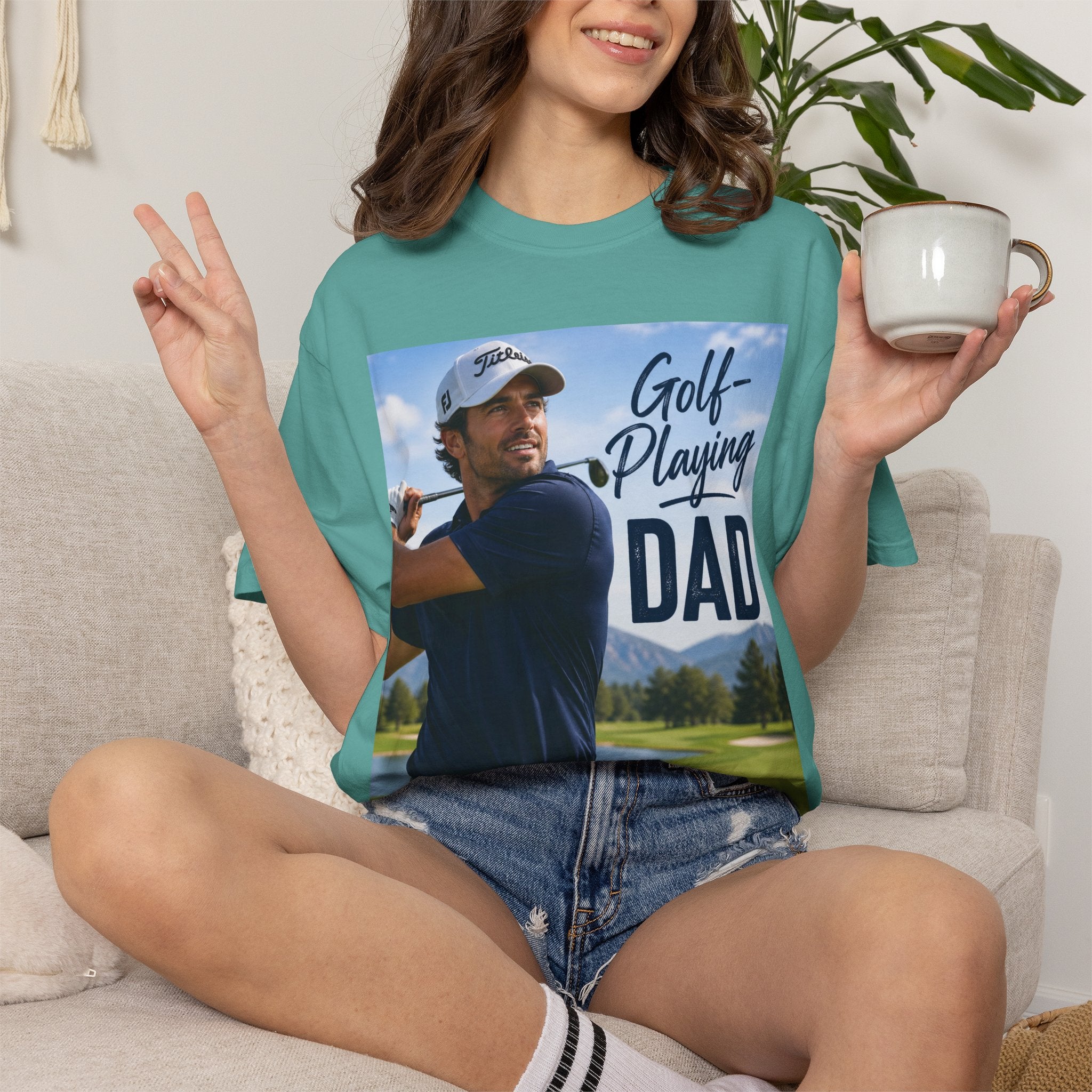 Father's Day Golf Gift - Dad T-Shirt for Course, Clubhouse, or After-Game, Invites at the course