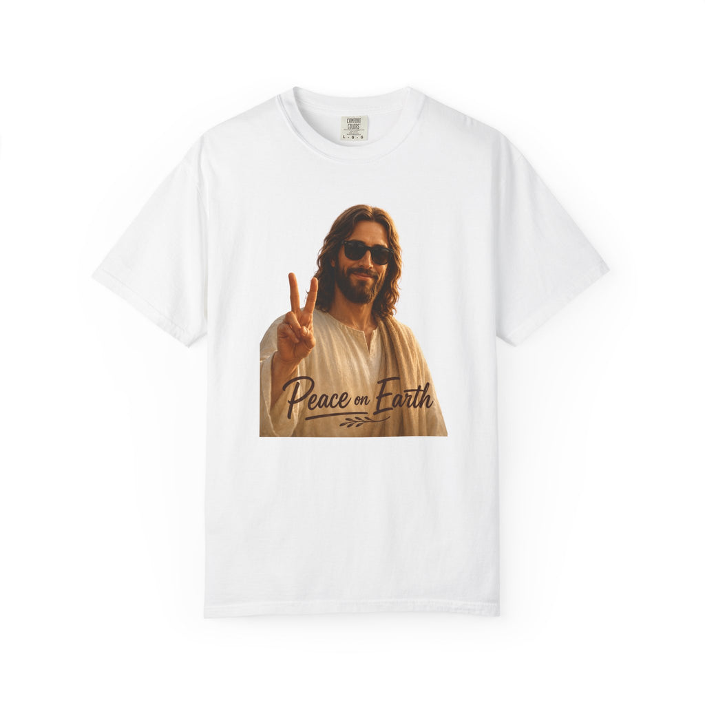 Jesus T-Shirt with Peace Sign - Perfect for Volunteer Events,  Giving Back & Charitable Events