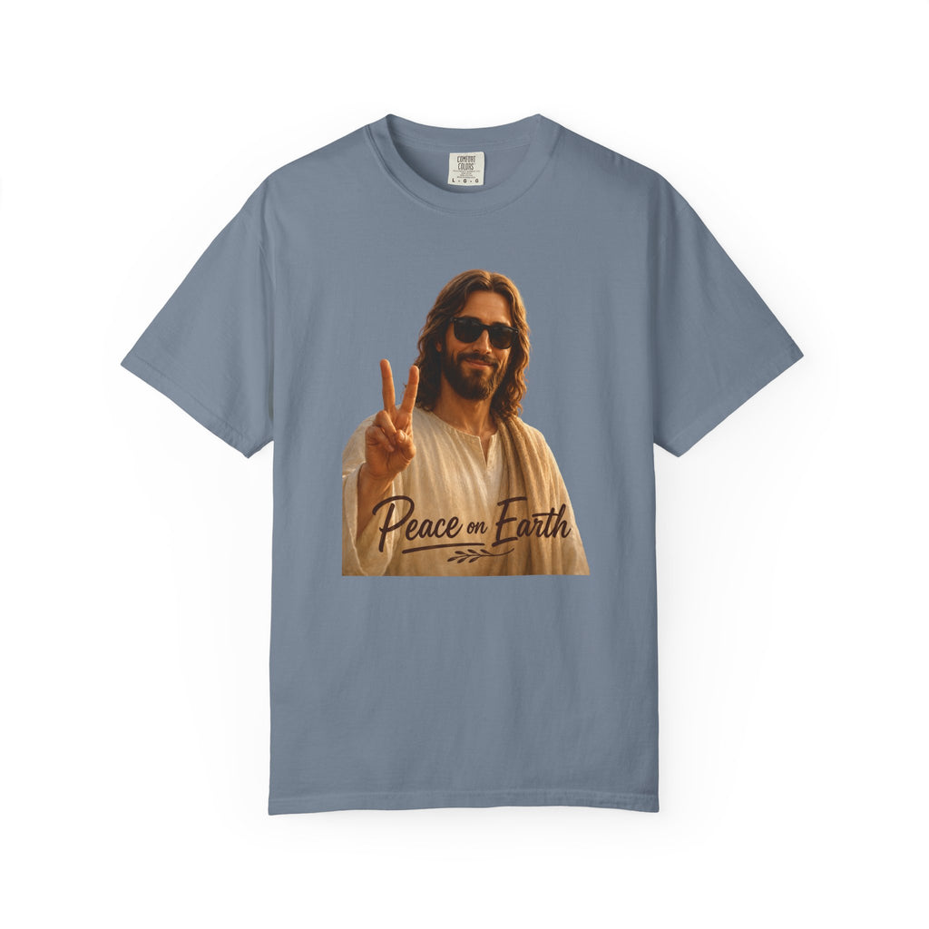 Jesus T-Shirt with Peace Sign - Perfect for Volunteer Events,  Giving Back & Charitable Events