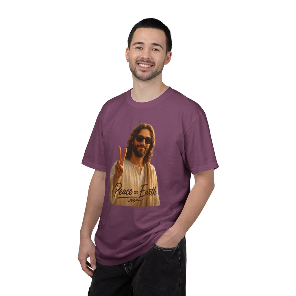 Jesus T-Shirt with Peace Sign - Perfect for Volunteer Events,  Giving Back & Charitable Events