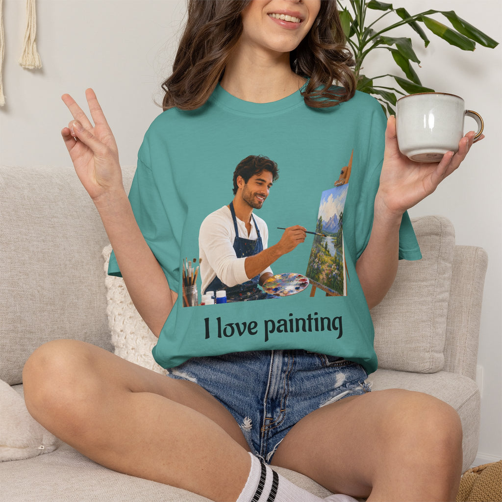 I Love Painting T-Shirt | Perfect for Art Studio Days & Gallery Openings or Weekend Wear