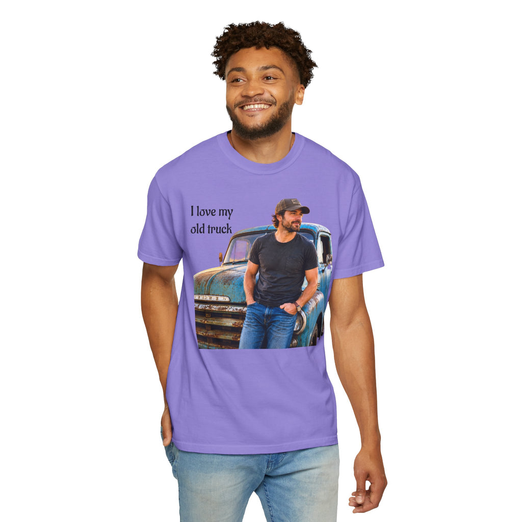 Truck Photo T-Shirt  - I Love My Old Truck, Vintage Style for Everyday Wear