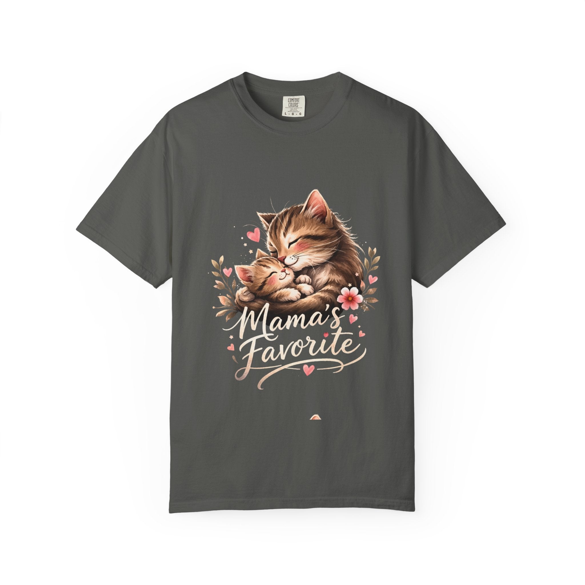 Mama's Favorite Cat T-Shirt — Cute Mom Cat Graphic Tee, Cherish that Special Maternal Connection