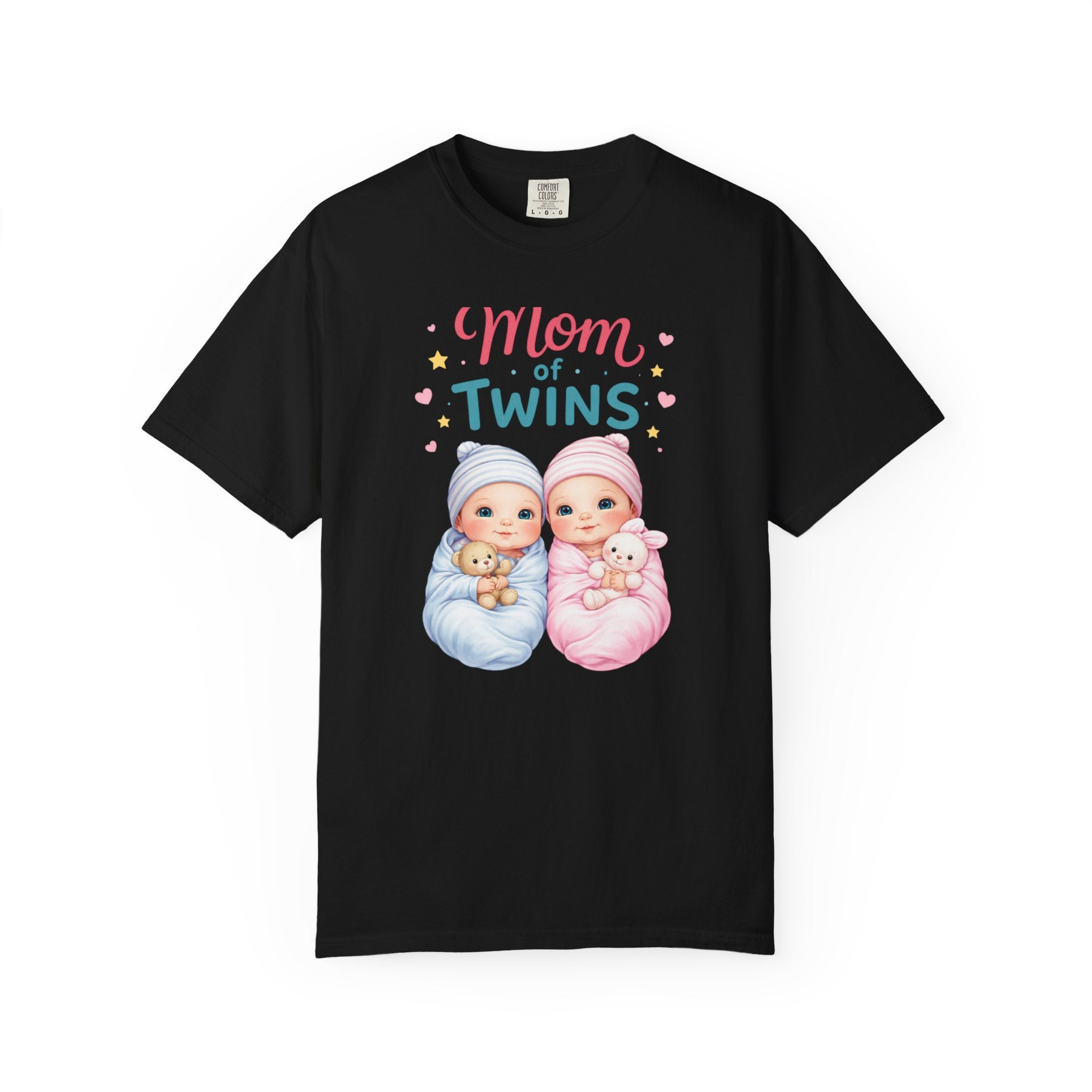 Mom of Twins T‑Shirt — Cute Twin Baby Graphic Tee - Perfect Wear on Slow Mornings with coffee and a Nursery
