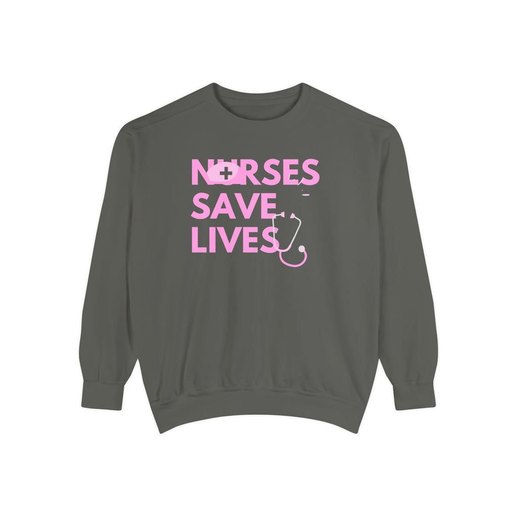 Nurses Save Lives Sweatshirt - Unisex Garment-Great for Everyday Style,  Perfect for Daily Comfort