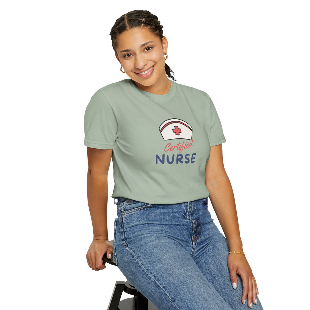 Certified Nurse T-Shirt — Retro Nurse Cap Design, Perfect Gift for Nurses & Nursing Graduates