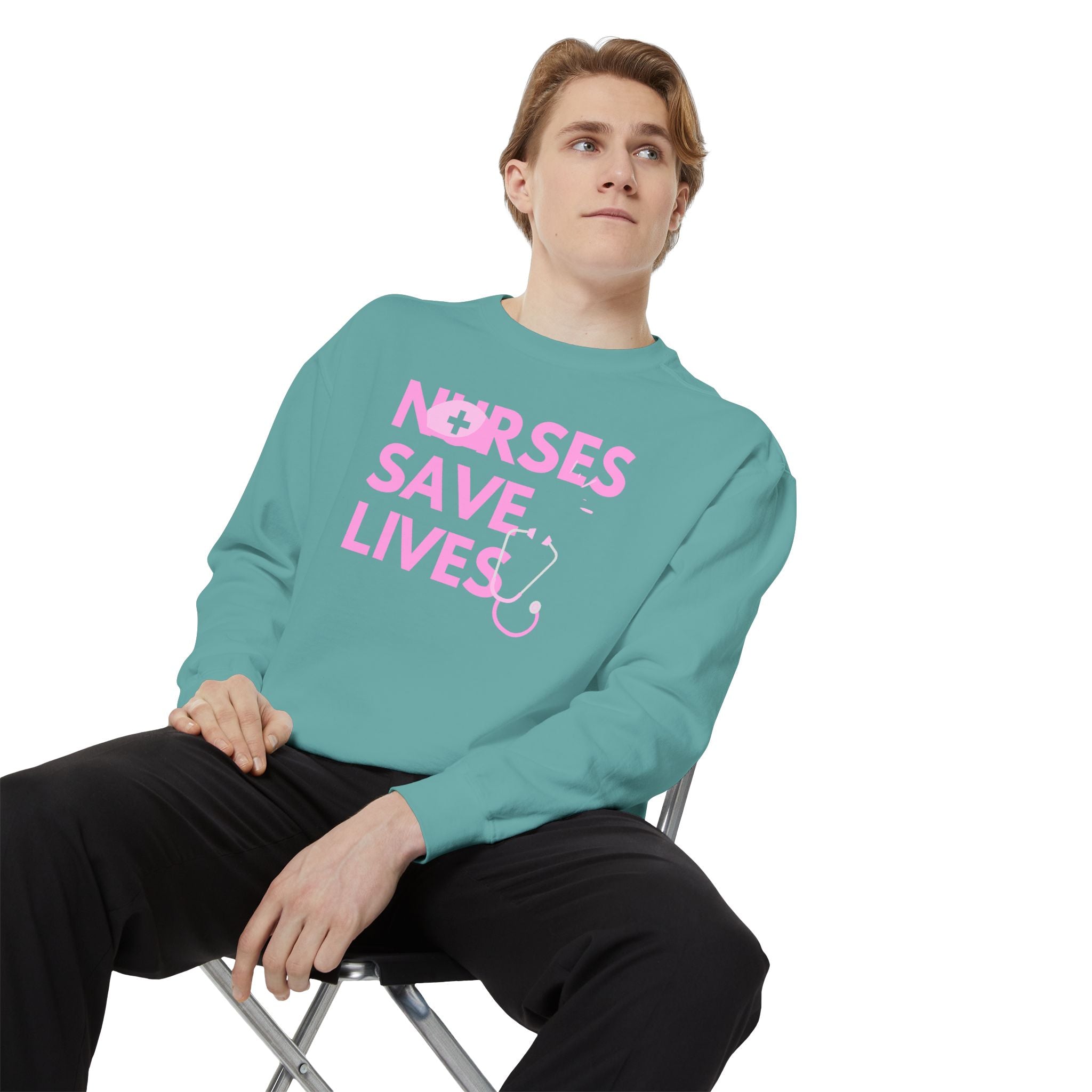 Nurses Save Lives Sweatshirt - Unisex Garment-Great for Everyday Style,  Perfect for Daily Comfort