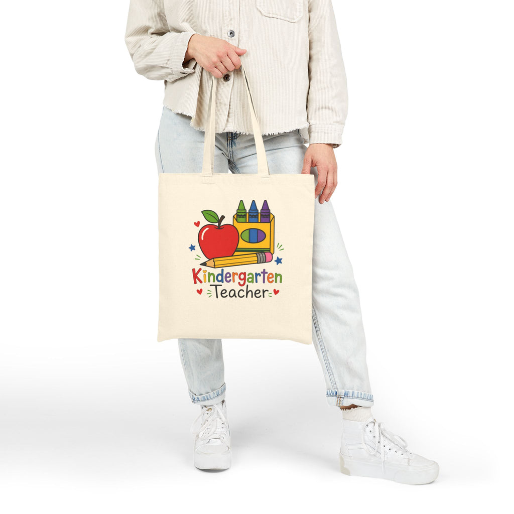 Cotton Tote Bag for Kindergarten | Perfect for Kids & Teachers, Spacious Compartments to Carry Books