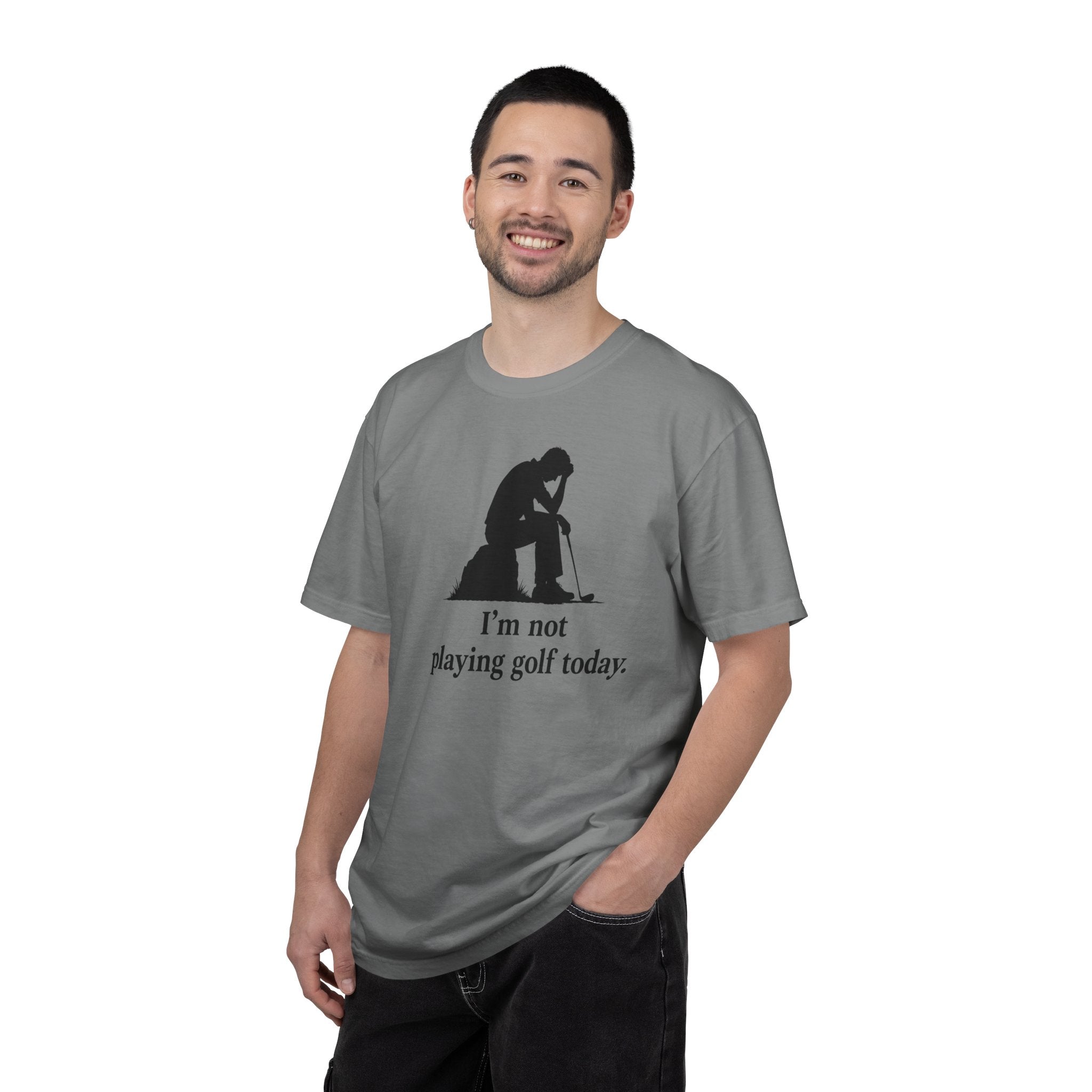 Sad Golf Enthusiast T-Shirt - Golf Lovers Tee -Missing Golf Fun T-Shirt -  the disappointment of skipped golf days.