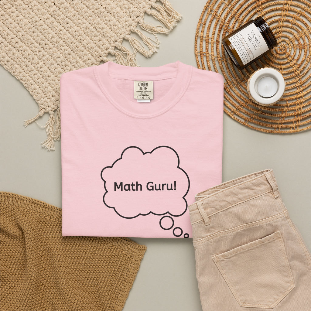 Math Guru Teacher T-Shirt Perfect for Passionate Math Educators or Classroom Wear