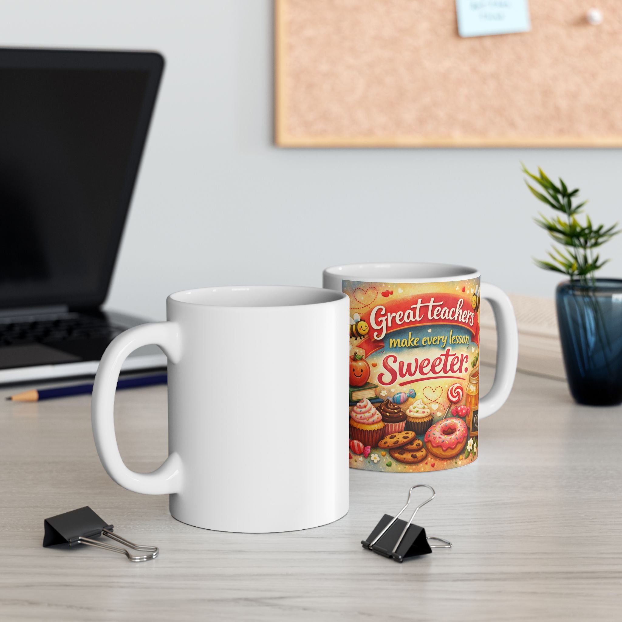 Inspirational Coffee Mug: Great Teachers Make Every Lesson Sweeter - Gratitude Gift, Perfect Gift Idea