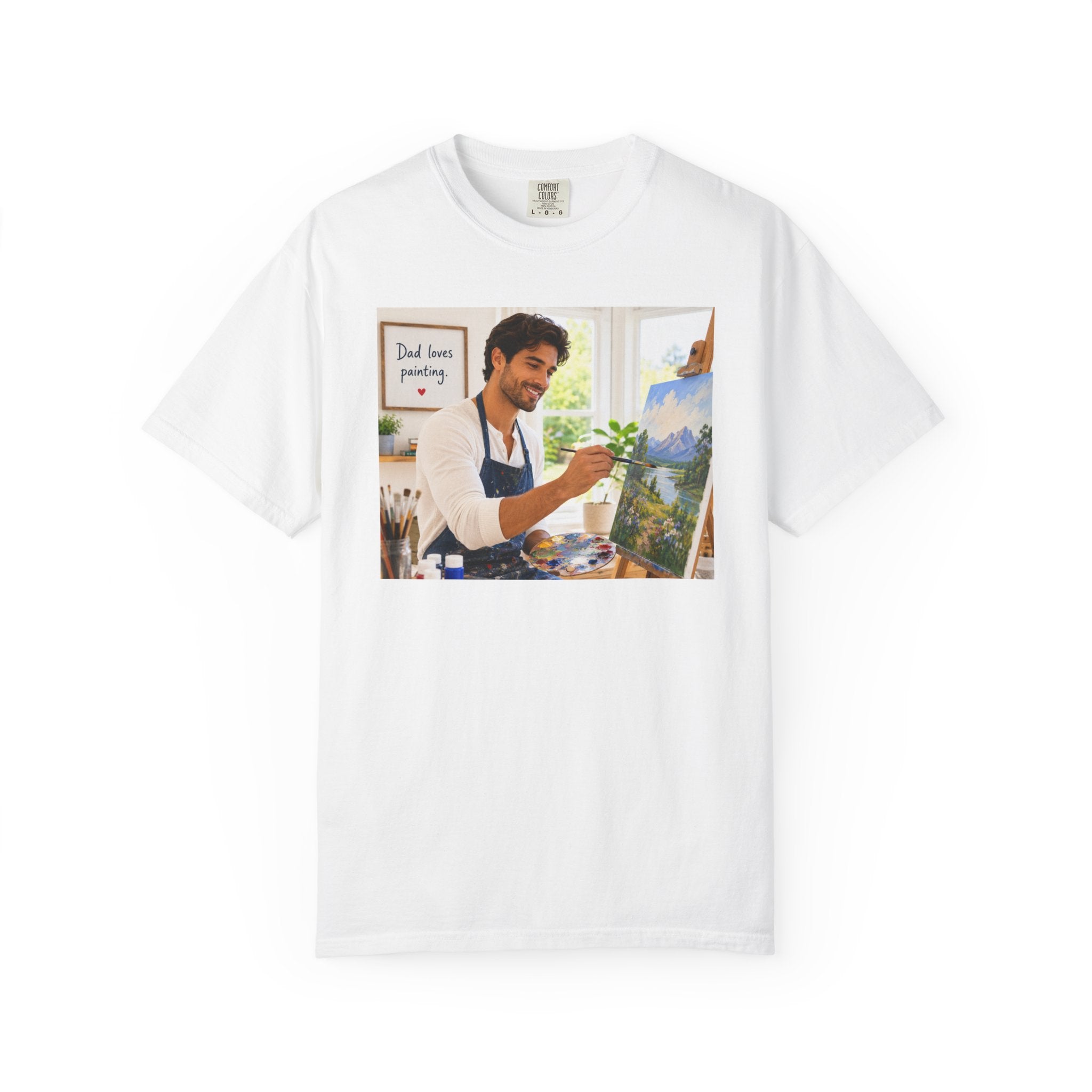 Dad's Love for Painting T-Shirt | Perfect for Art Studio Days & Gallery Openings or Weekend Wear